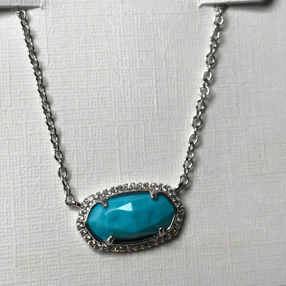 Kendra Scott Elisa Lux Necklace in Turquoise - Picture 5 of 8